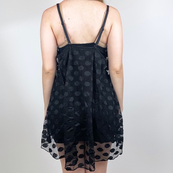 Y2K Polka Dot Lace Lingerie Dress - Picture 3 of 4